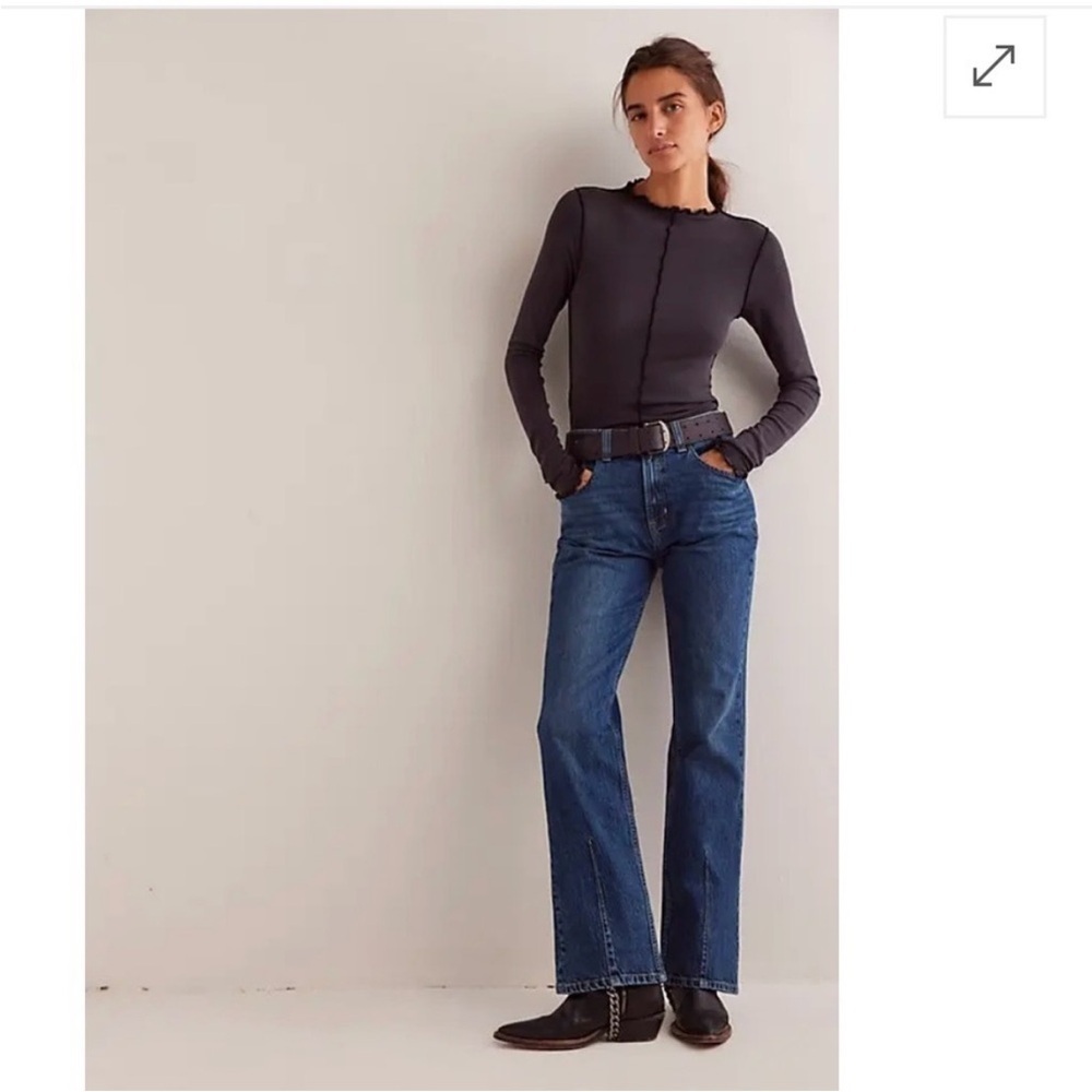 Free People We The Free Crvy Starlight Straight Jeans 28